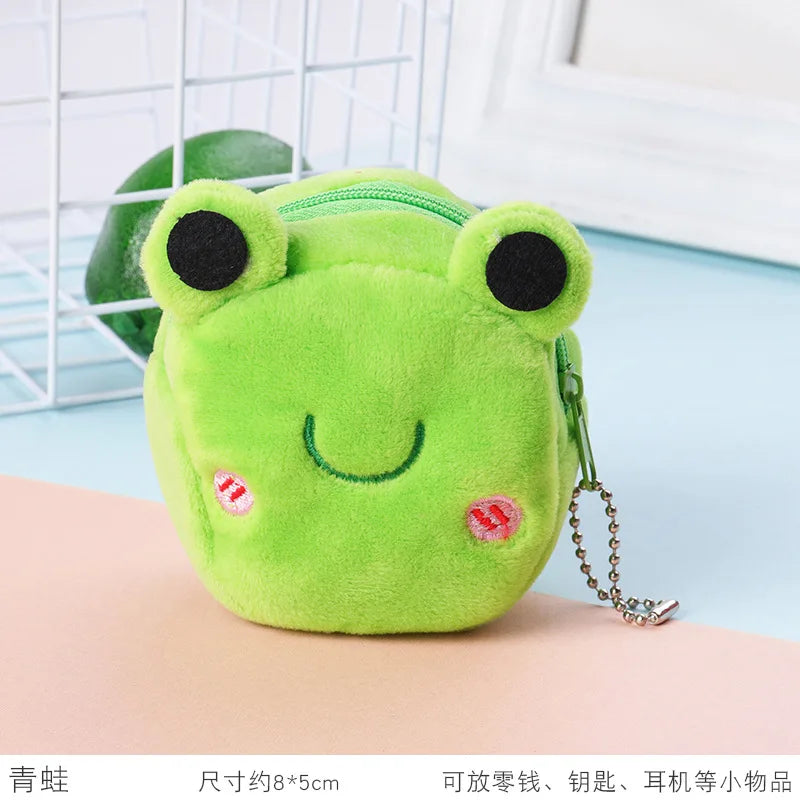 Cartoon Animal Coin Purse Mini Zipper Wallet for Kids Girls Women