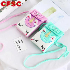Soft Plush Unicorn Children Coin Purse Girl Shoulder Bag