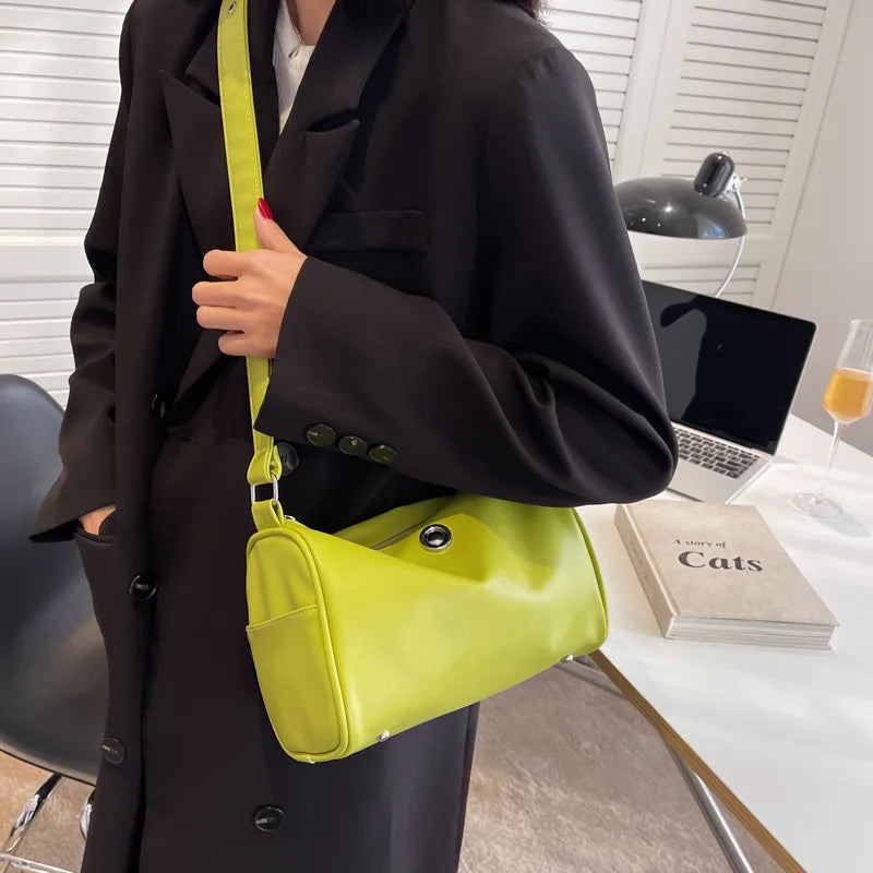 Soft Pu Leather Crossbody Bags For Women Handbag Boston Female Shoulder Bag