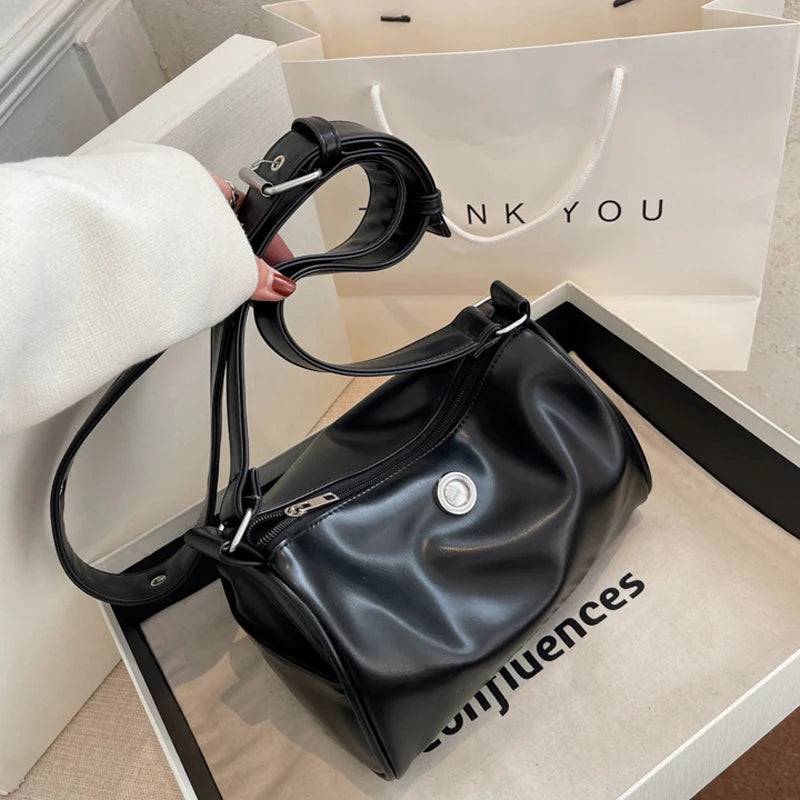 Soft Pu Leather Crossbody Bags For Women Handbag Boston Female Shoulder Bag