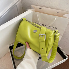 Soft Pu Leather Crossbody Bags For Women Handbag Boston Female Shoulder Bag