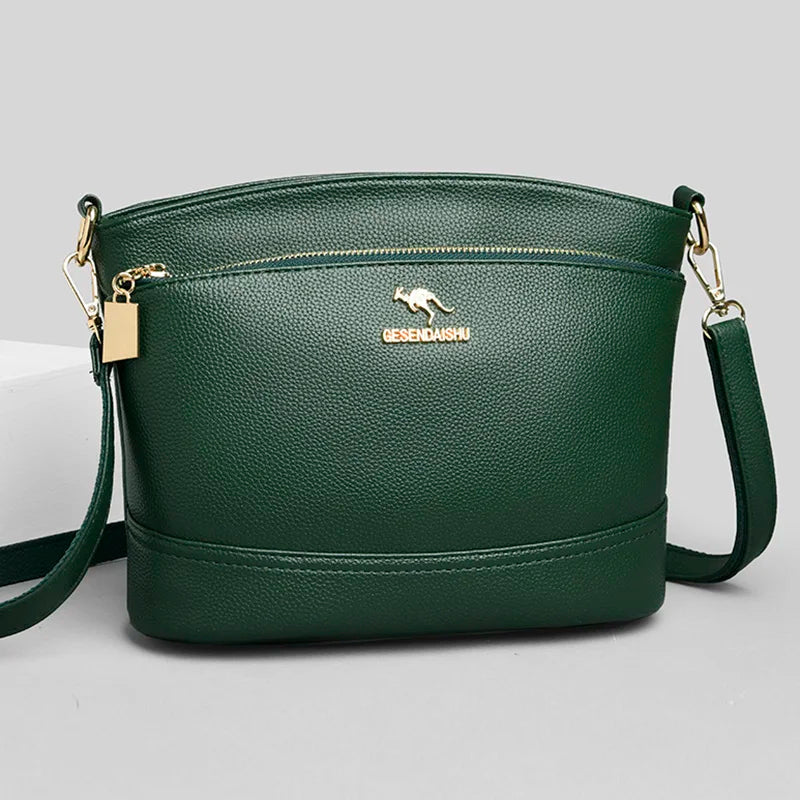 Soft Pu Leather Women Handbags High Shoulder Messenger Bag Ladies Hand Bag