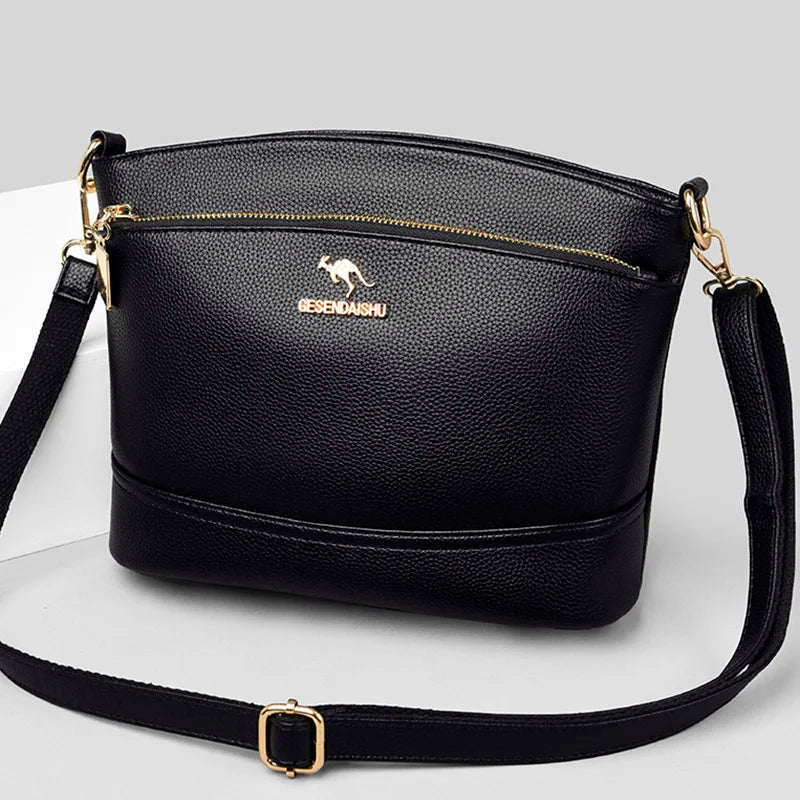 Soft Pu Leather Women Handbags High Shoulder Messenger Bag Ladies Hand Bag