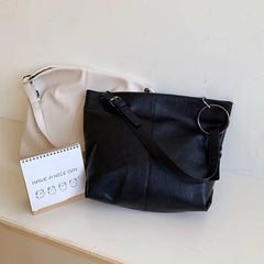 Soft Pu Leather Women Shoulder Bag Large Capacity Female Tote Style