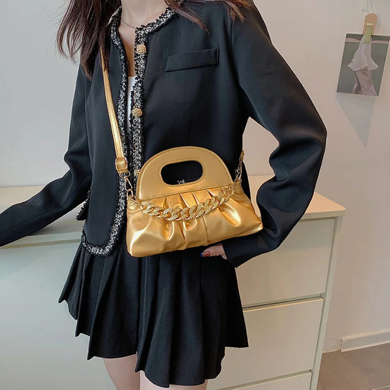 Stylish Women Shoulder Bag with Chain Crossbody Bags