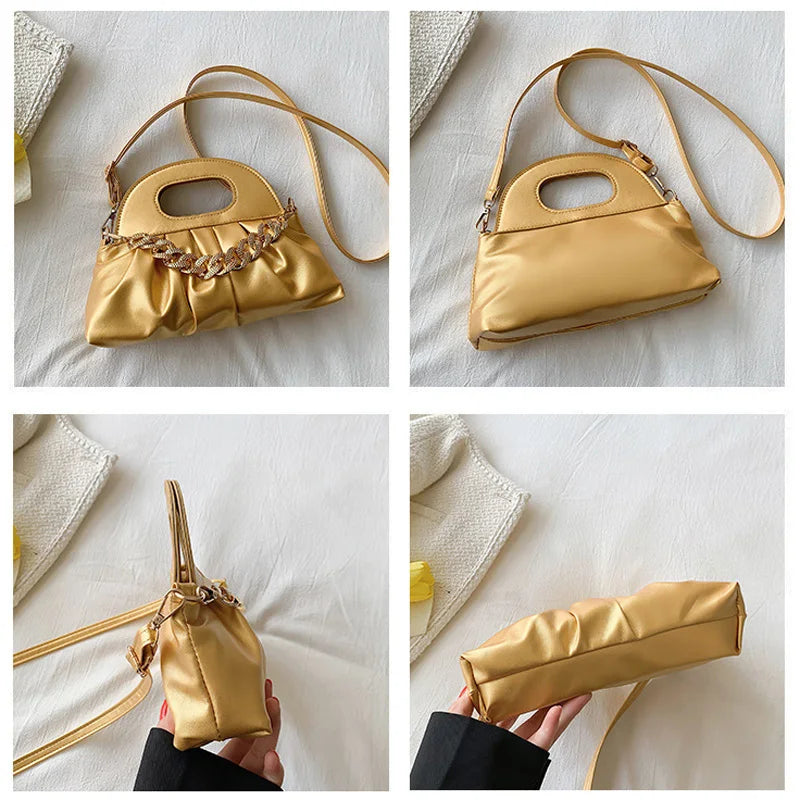 Stylish Women Shoulder Bag with Chain Crossbody Bags