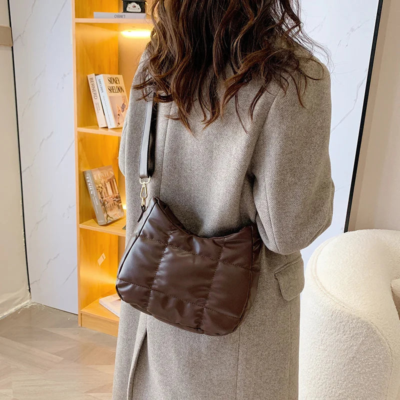 Quilted Crossbody Bag Small Shoulder Bag Lady Messenger Bag