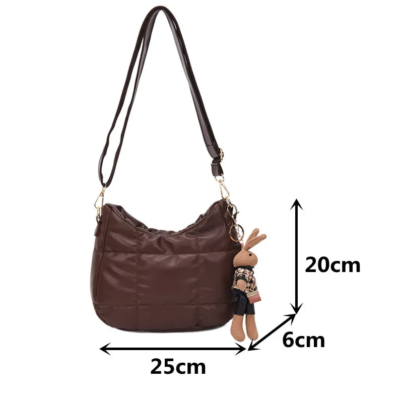 Quilted Crossbody Bag Small Shoulder Bag Lady Messenger Bag