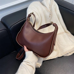 Vintage Women's Shoulder Bag Soft PU Leather Crossbody Handbag Purse