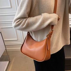Vintage Women's Shoulder Bag Soft PU Leather Crossbody Handbag Purse