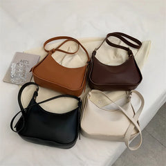 Vintage Women's Shoulder Bag Soft PU Leather Crossbody Handbag Purse