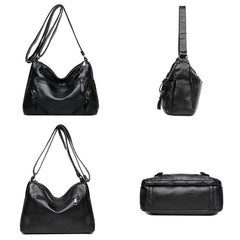 Soft Shoulder Bags for Women Zipper Purses Crossbody Bag