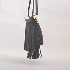 Tassel Crossbody Bag for Women Mini Shoulder Bag
