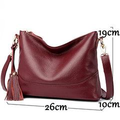 Tassel Leather Crossbody Bags for Women High Ladies Hand Bags
