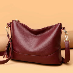 Tassel Leather Crossbody Bags for Women High Ladies Hand Bags