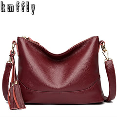 Tassel Leather Crossbody Bags for Women High Ladies Hand Bags