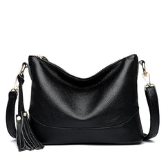 Tassel Leather Crossbody Bags for Women High Ladies Hand Bags