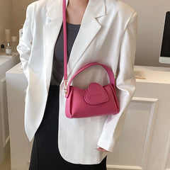 Heart Handbag Purse Lady Soft Top Handle Crossbody Bag For Women