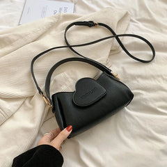 Heart Handbag Purse Lady Soft Top Handle Crossbody Bag For Women