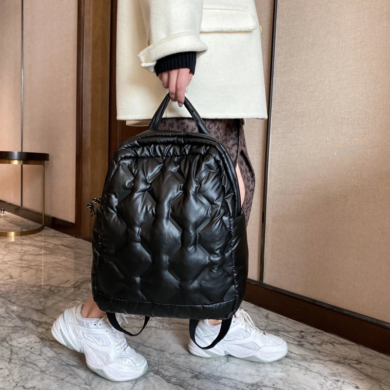 Warm Down Backpack for Fall and Winter Travel