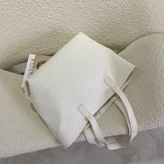 Soft Weave Handbag Women Large Capacity Handbags High Woven Shoulder Bag