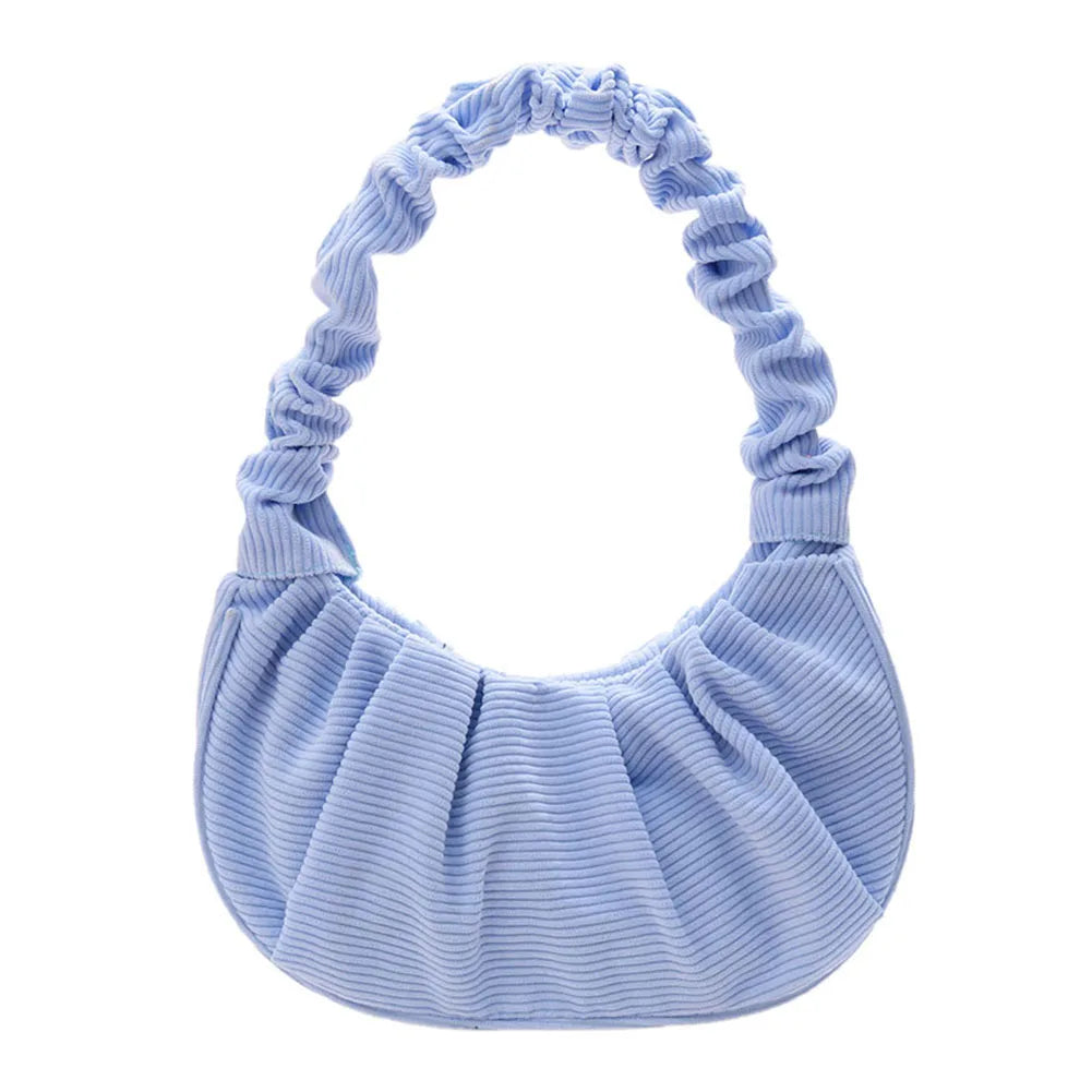 Corduroy Armpit Bags for Women, Small Underarm Handbags