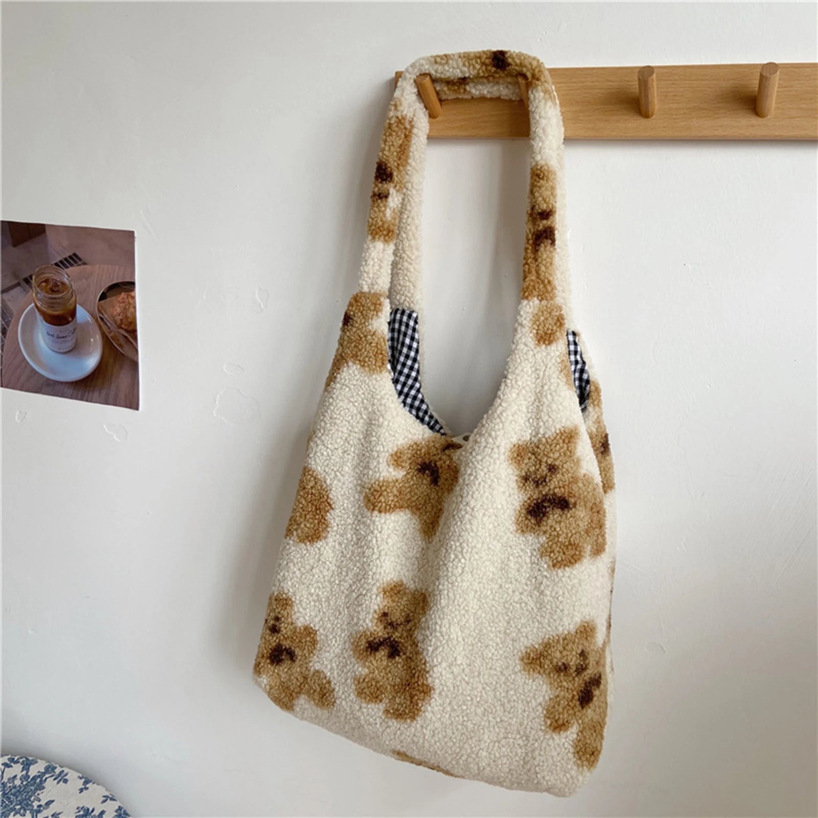 Soft Women Shopping Bag Large Capacity Shoulder Tote Bag
