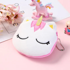 Plush Cartoon Women's Coin Purse Animal Zipper Girl Coin Purse
