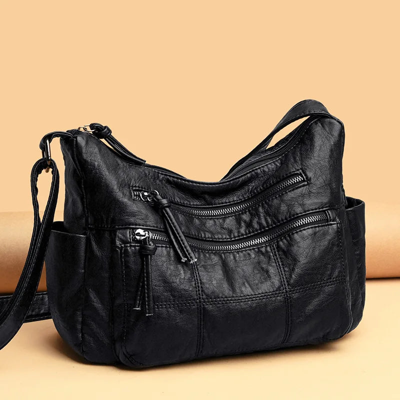 Soft PU Leather Women Shoulder Crossbody Bags Purses Handbags