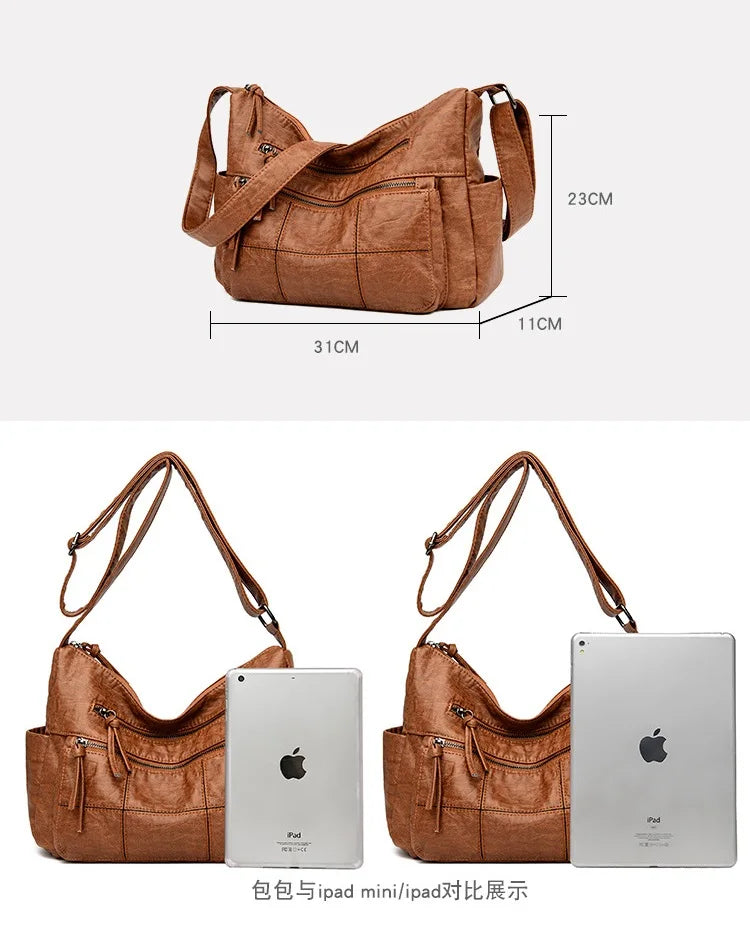 Soft PU Leather Women Shoulder Crossbody Bags Purses Handbags