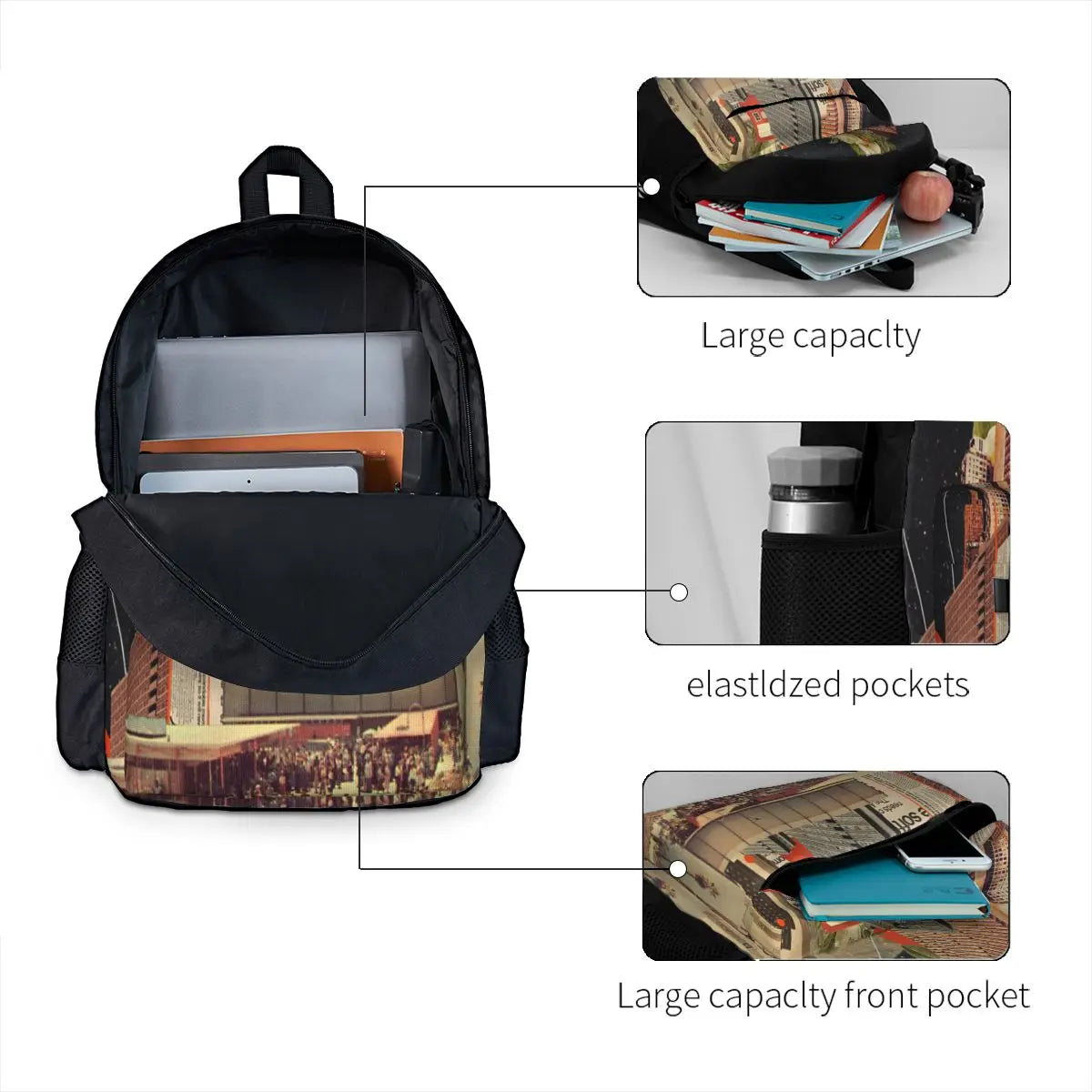Software Road Backpacks Men's Bags Rucksack Child Teenagers