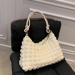 Large Casual Tote Bag Soft Winter Handbag