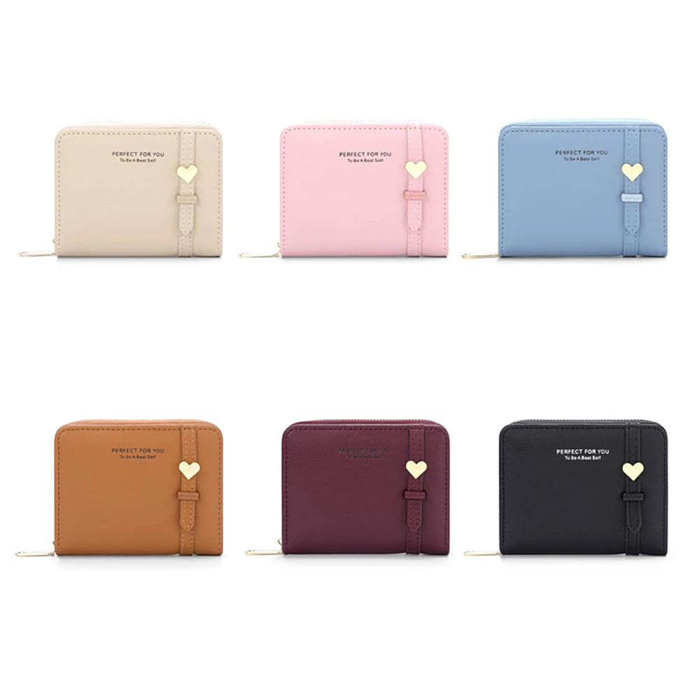 PU Leather Handheld Bag Girls Durable Coin Purses Shopping Keychain Coin Bag