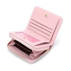 PU Leather Handheld Bag Girls Durable Coin Purses Shopping Keychain Coin Bag