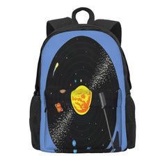 Solar System Vinyl Record Backpack Men's Bag