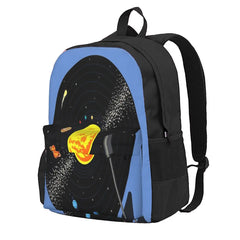 Solar System Vinyl Record Backpack Men's Bag