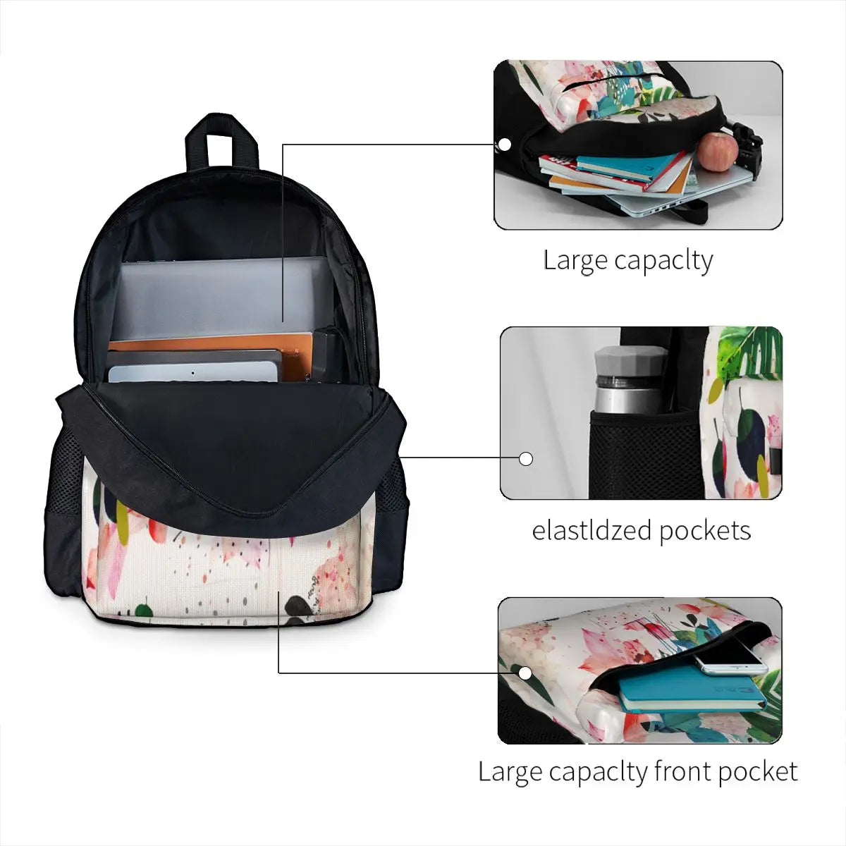Soleil Men's Backpacks Women's Bags Unisex Reusable Backpack Girls