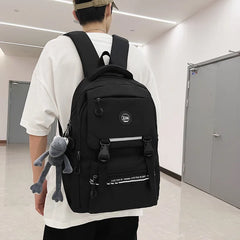 Solid Backpack for Women Outdoor Travel Schoolbags Girls Large Capacity