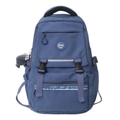 Solid Backpack for Women Outdoor Travel Schoolbags Girls Large Capacity