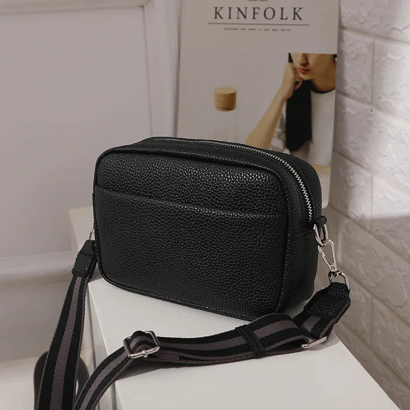 Women's Classic Crossbody Bag Wide Strap Shoulder Bags