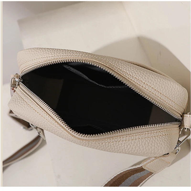 Women's Classic Crossbody Bag Wide Strap Shoulder Bags
