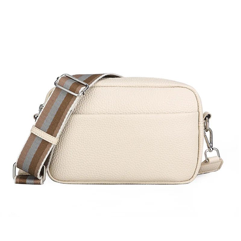 Classic Crossbody Bag Wide Strap Zipper Shoulder Bags