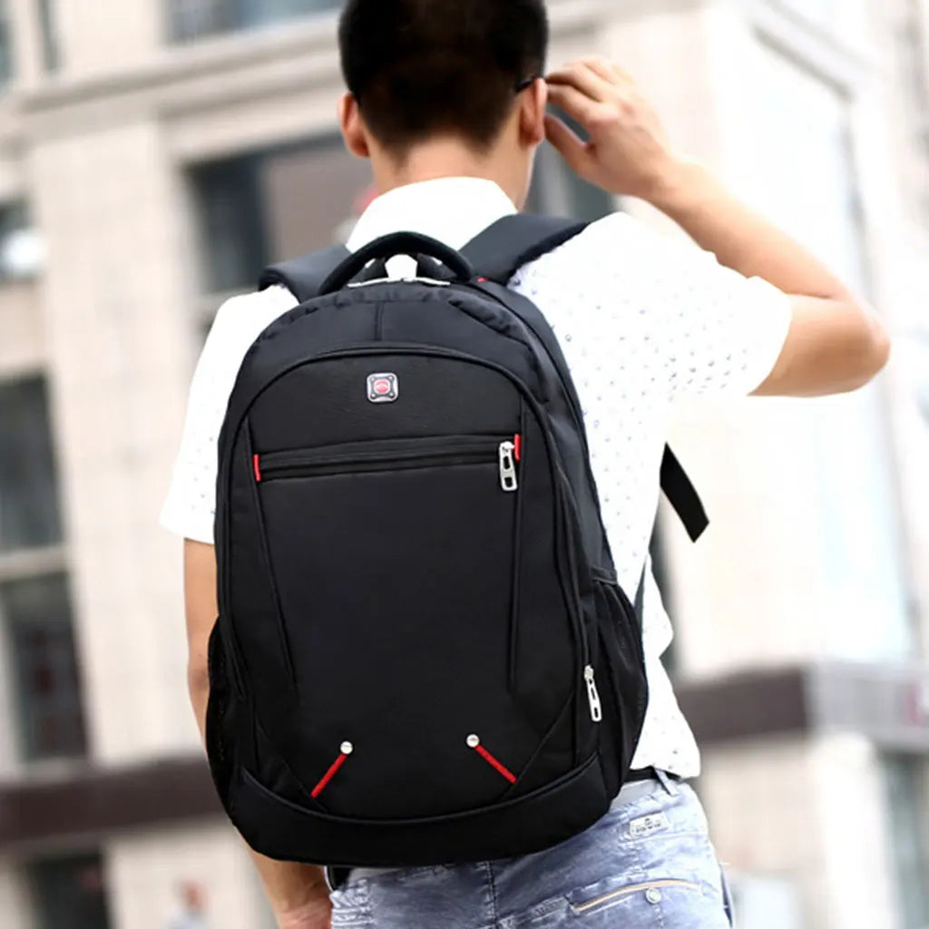 Solid Backpack High Capacity Schoolbags Travel Bag For Teenager Girls Boys