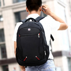 Solid Backpack High Capacity Schoolbags Travel Bag For Teenager Girls Boys