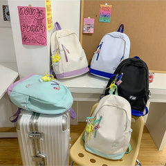 Nylon Anti-Theft Backpack for Teen Girls School Bag