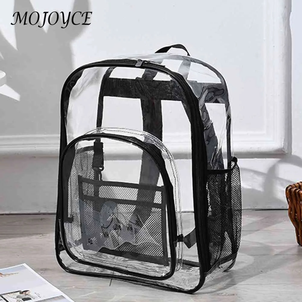 Large Capacity PVC Backpack for Girls Daily Travel Shopping