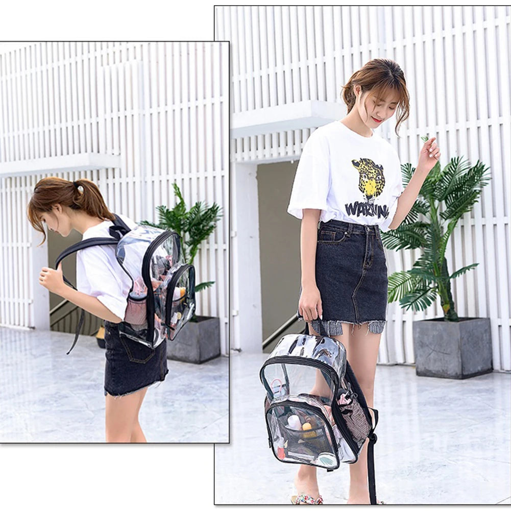 Large Capacity PVC Backpack for Girls