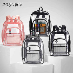 Large Capacity PVC Backpack for Girls Daily Travel Shopping