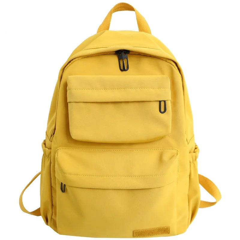 Women's Waterproof Nylon Travel Backpack Large Capacity School Bag