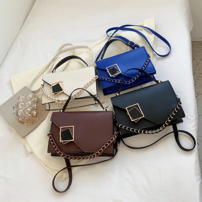 Retro Texture Western Style Small Square Bag Portable Shoulder Messenger